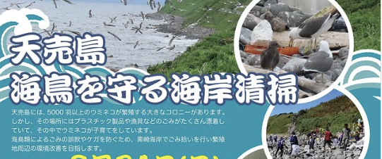 天売島_海鳥を守る海岸清掃のお知らせ ※北海道海鳥センター