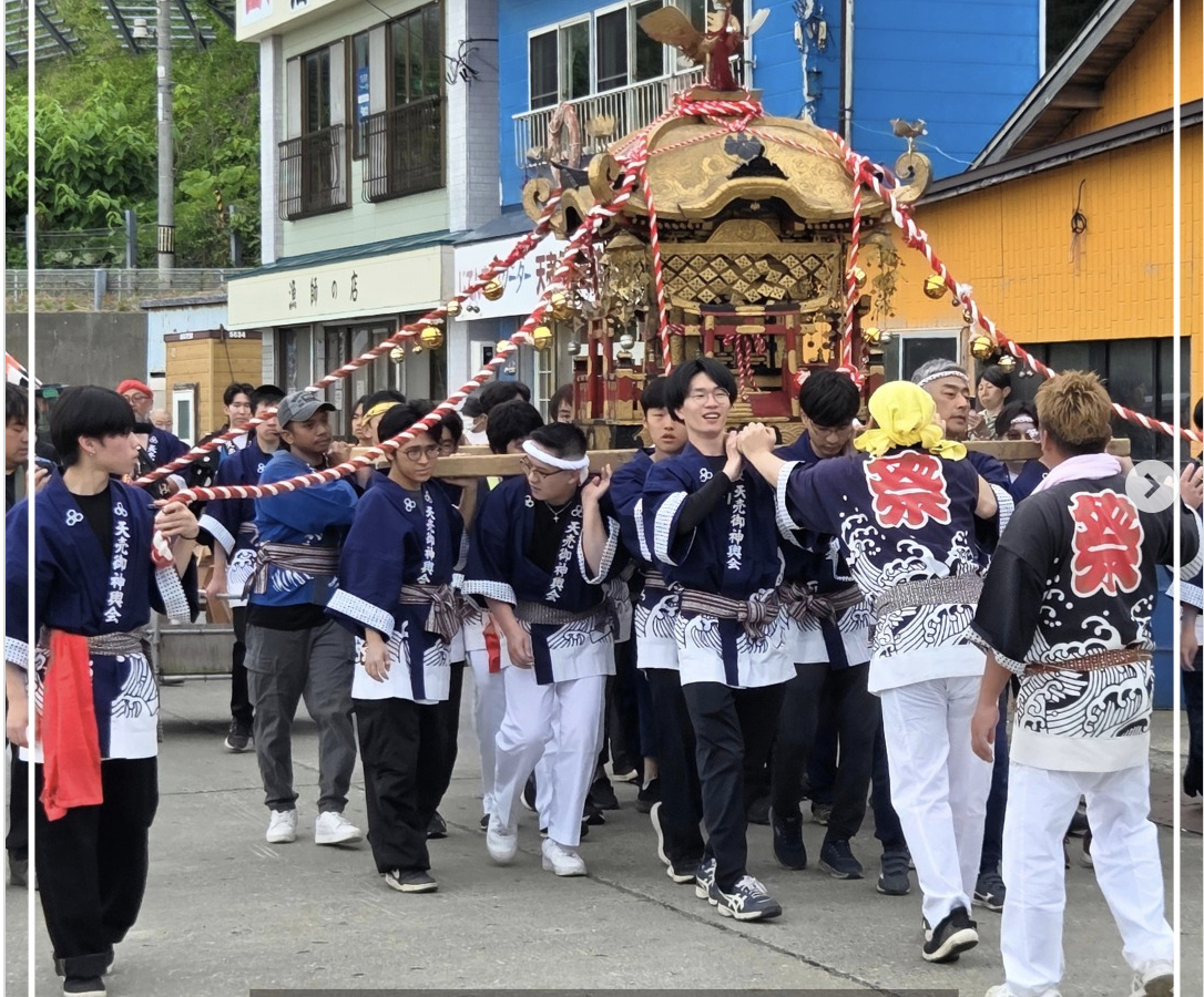 厳島神社例大祭　@羽幌町