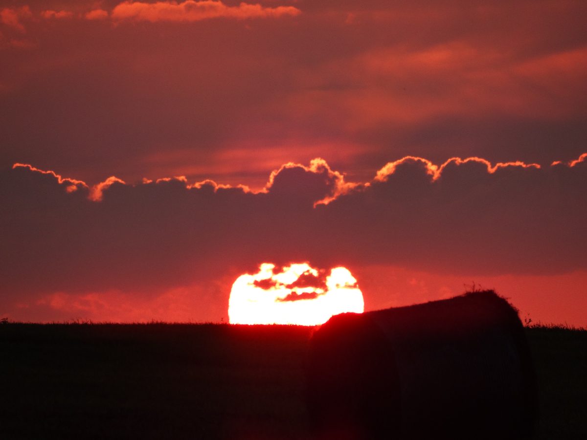 焼尻島の夕暮れ